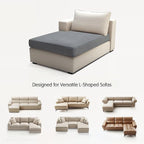 Hokway Stretch Chaise Cover Individual Couch Cushion Slipcovers Reversible - Image 9