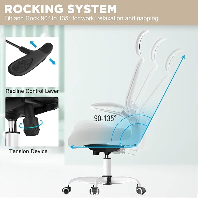 Mimoglad Office Chair, High Back Ergonomic Desk Chair - Image 5