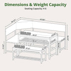Concho Kitchen Breakfast Nook Table Set - Image 2