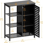 HITNET Bathoom Storage Cabinet, Bamboo Floor Cabinet - Image 3