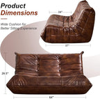 Hobestluk Bean Bag Chair Giant Bean Bag Sofa 2 Seater Bean Bag Chairs - Image 2