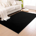 SHACOS Ultra Soft Faux Rabbit Fur Area Rug 4'x6', Non Slip Washable Padded by SHACOS