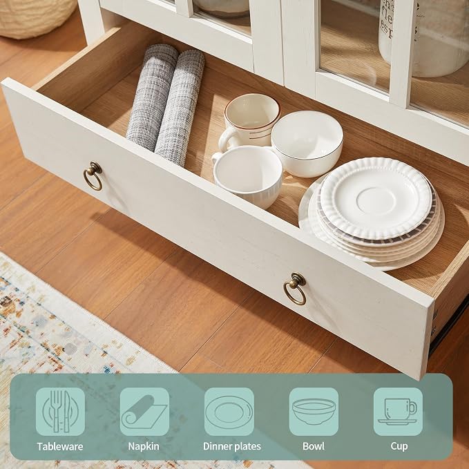 RowyPoey Farmhouse Arched Cabinet - Image 4