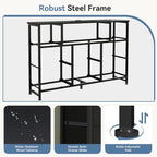 DUMOS TV Stand Dresser with 8 Fabric Drawers and Open Shelves, LED - Image 5