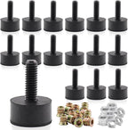 5/16 Rubber Adjustable Furniture Leveler，16 Pack Leveling Feet Screws in by DIYfurniturerepairtools