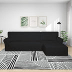 PureFit Stretch Sectional Couch Covers 2 pcs Non Slip L Shape Sofa Cover | - Image 2