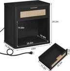 LEYAOYAO Rattan Nightstand - Image 3