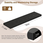 36 Inch Floating Shelves, 12 Inch Deep Floating Shelves - Image 3