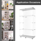 LFT HUIMEI2Y Glass Display Cabinet 4-Shelf - Image 7