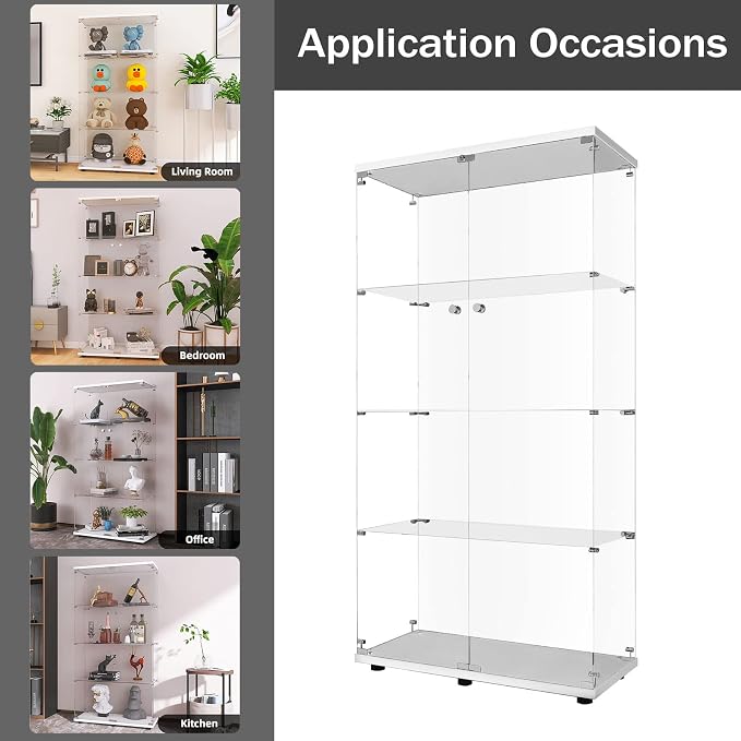 LFT HUIMEI2Y Glass Display Cabinet 4-Shelf - Image 7