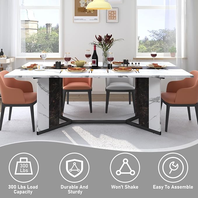 Hlivelood 70Inch Large Dining Table - Image 2