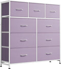 WLIVE 9 Drawer Dresser, Fabric Storage Tower by WLIVE