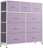 WLIVE 9 Drawer Dresser, Fabric Storage Tower by WLIVE