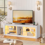 Bestier LED TV Stand for 55/60/65 Inch TV, Modern Gaming TV Console - Image 3