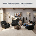 3-Piece Leather Power Recliner Sofa Set - Image 6