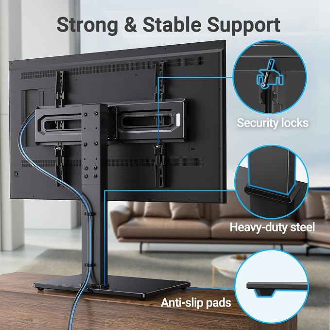PERLESMITH Universal Swivel TV Stand Mount - Image 4