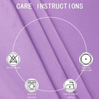 Blackout Curtains 66 x 72 Inch Long Lavender Curtains Set of 2 Panels Room - Image 4