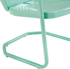 Crosley Furniture Griffith Outdoor Chair, Retro Metal Patio Chairs - Image 14