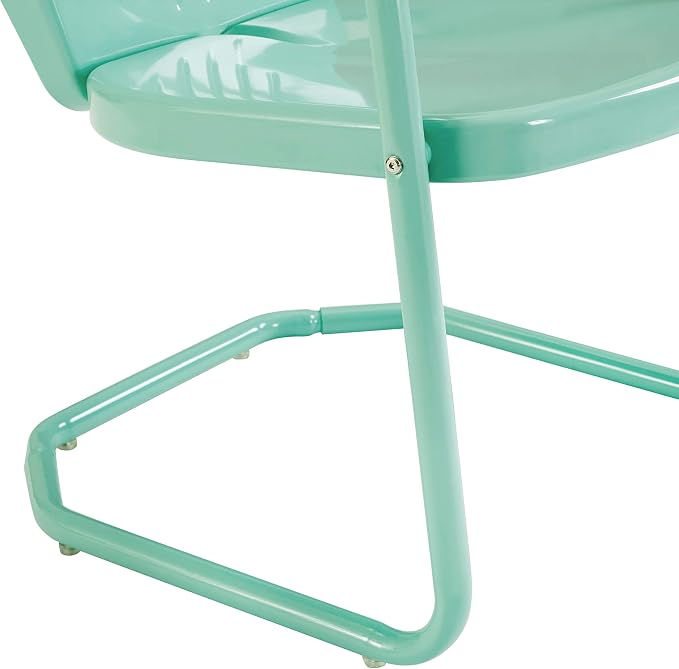 Crosley Furniture Griffith Outdoor Chair, Retro Metal Patio Chairs - Image 14