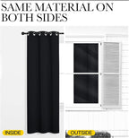 NICETOWN Halloween Pitch Black Solid Thermal Insulated Grommet Blackout - Image 7