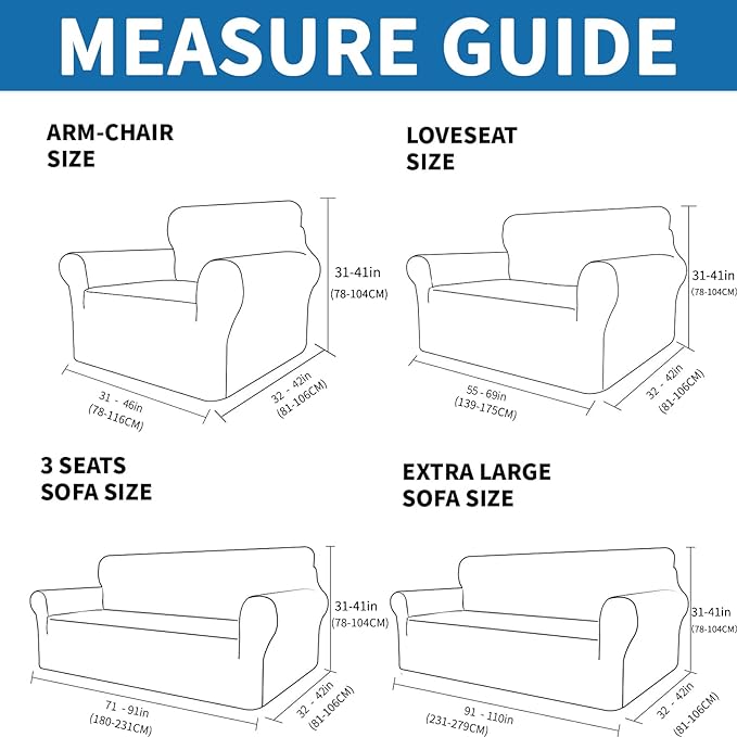 XINEAGE 2026 New Stretch Armchair Covers 1 Piece Chair Slipcovers Chair - Image 2