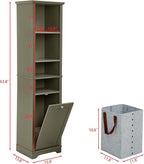 LifeSky Tall Storage Cabinet for Small Spaces - Image 2