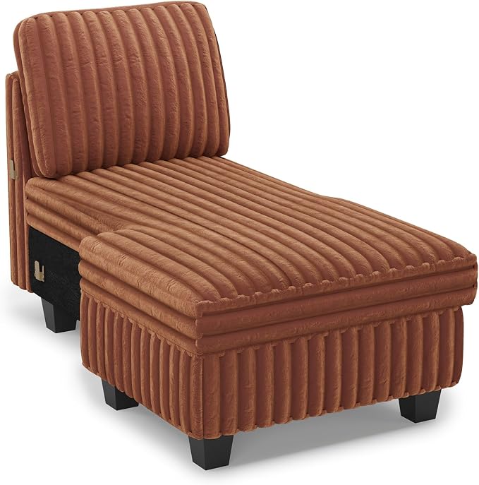 Belffin Modular Sectional Storage Chaise Module - Image 8