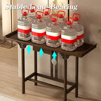 Bamboo Console Table with Drawer, Small Sofa Tables with Open Shelf, Chinese - Image 3