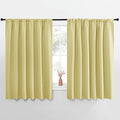 NICETOWN Blackout Curtains for Bedroom, Paler Yellow, 1 Pair, 62 by 63-inch by NICETOWN