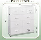 WLIVE 9-Drawer Dresser, Fabric Storage Tower - Image 3
