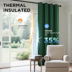 Joydeco Blackout Curtains 63 Inchs Long 42 Wide Black Out Curtains 2 Panels - Image 5