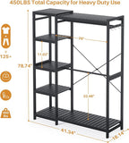 Homykic Bamboo Clothes Rack Garment Rack - Image 4