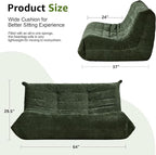 Bean Bag Chairs for Adults Giant Bean Bag Chair Memory Foam BeanBag Chair Bean - Image 2