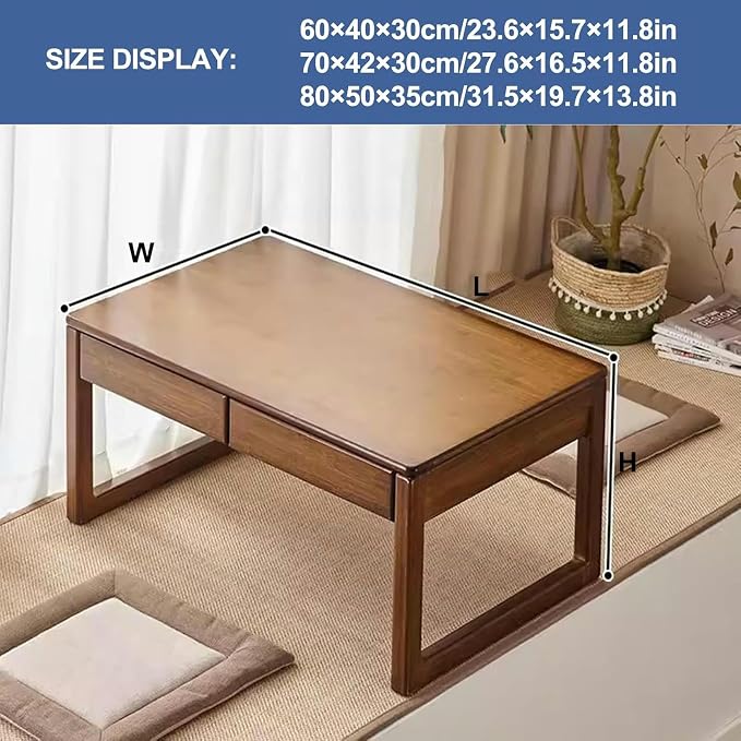 AMNOOL Japanese Floor Low Table - Image 2