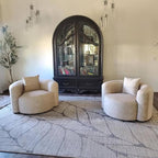 Acanva Luxury Modern Tight Curved Back Velvet Sofa, Minimalist Style Comfy Couch - Image 6
