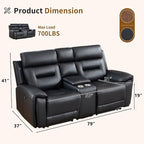 ANJ Power Reclining Loveseat Sofa - Image 2