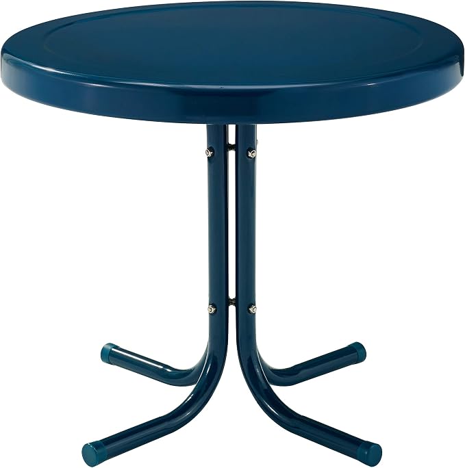 Crosley Furniture Griffith Weather Resistant Retro Metal Outdoor Side Table by CrosleyFurniture
