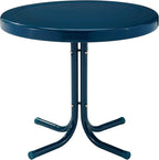 Crosley Furniture Griffith Weather Resistant Retro Metal Outdoor Side Table by CrosleyFurniture