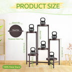 iDavosic.ly Plant Stand Indoor Outdoor, 6 Tier Corner Metal Flower Display - Image 3