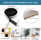 Shappy 2 Packs 120 x 1 x 0.12 Inch Felt Strips - Image 2