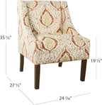 Homepop Home Decor | Upholstered Classic Swoop Arm Accent Chair | Accent Chairs - Image 2