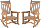 Stoog Patio Rocking Chairs Set of 2, All-Weather Outdoor & Indoor Porch Rocker by Stoog