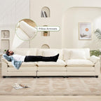 Oprisen 120" Modular Sectional Sofa, Comfy Cloud Couch Sectional Sofa, Chenille - Image 5