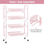 TOOLF 4 Tier Rolling Utility Cart - Image 3