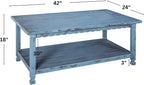Rustic Rectangular Coffee Table, 42 in. W x 24 in. D x 18 in. H, Living Room - Image 3