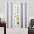 MIULEE 100% Blackout Linen Curtains by MIULEE