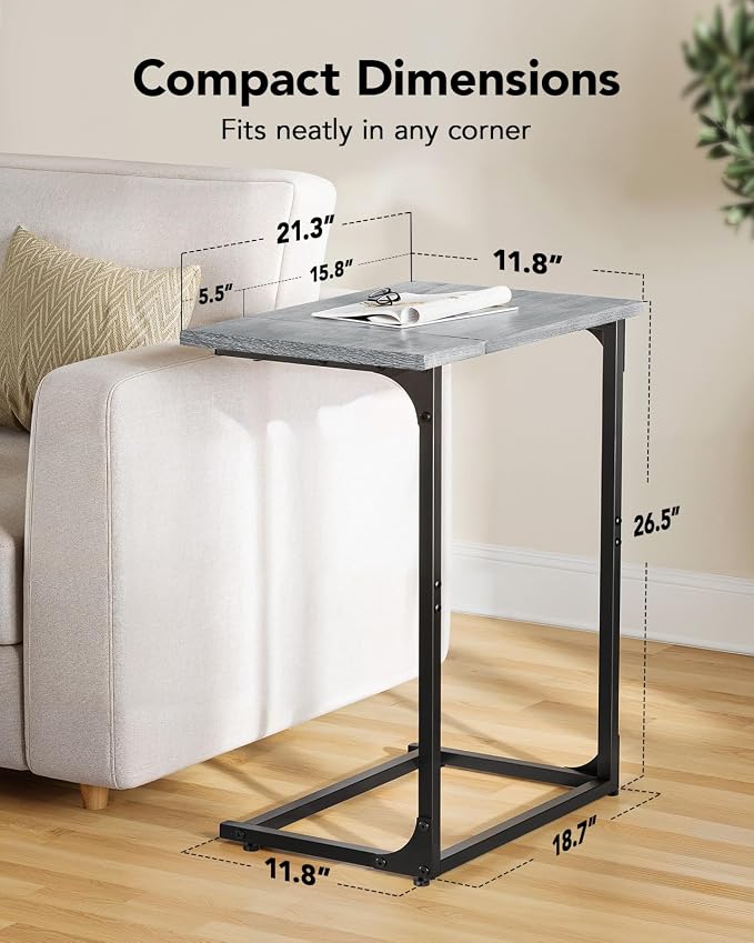 Pipishell C-Shaped Side Table, C Table - Image 2