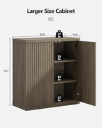 SICOTAS Buffet Cabinet with Storage Accent Sideboard Modern Credenza with Doors - Image 3