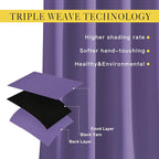 NICETOWN Lilac Purple Blackout Curtains - Image 4