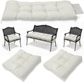 3 Pcs Wicker Chair Cushions Patio Loveseat Chaise Cushion Set by YDDSKY